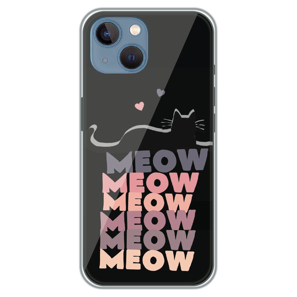 Meow Meow Meow - Printed Silicone Case for Apple iPhone 13
