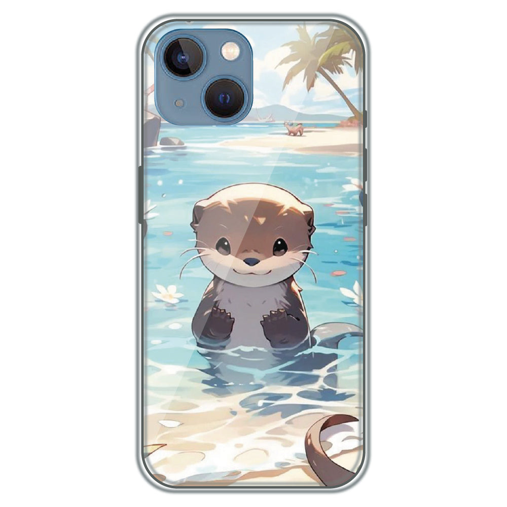 Ocean Otter Buddy - Printed Silicone Case for Apple iPhone 13