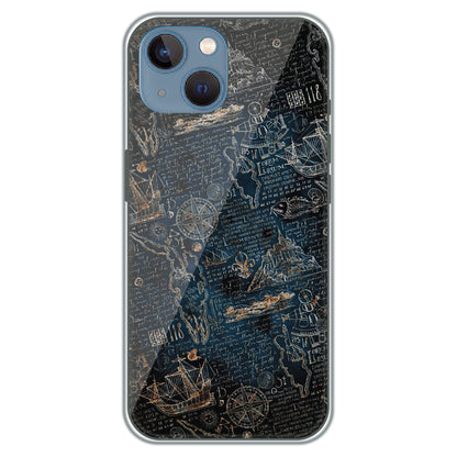 Pirate's Treasure Map - Printed Silicone Case for Apple iPhone 13