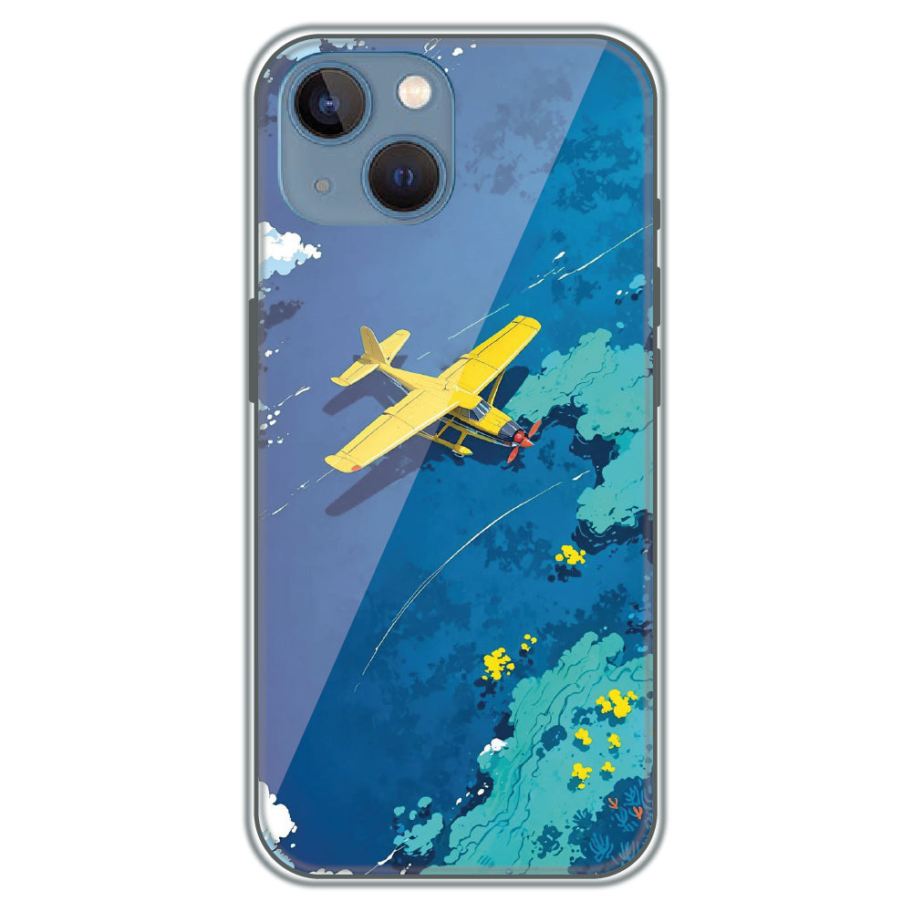 Seaplane Over Reef - Printed Silicone Case for Apple iPhone 13