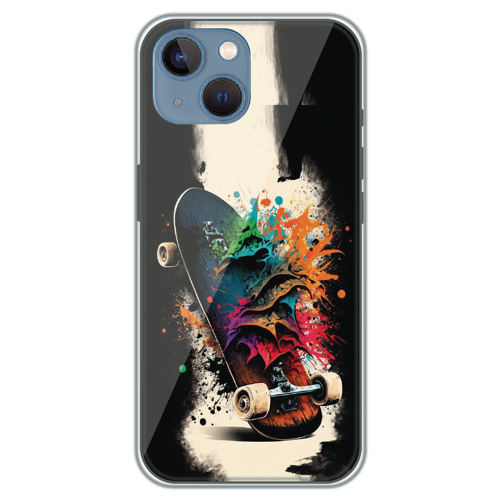 Splash Skate - Printed Silicone Case for Apple iPhone 13