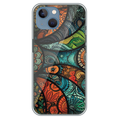 Stained Glass Paisley - Printed Silicone Case for Apple iPhone 13