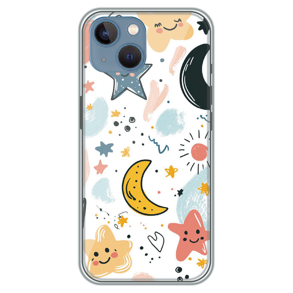 Starry Night Friends - Printed Silicone Case for Apple iPhone 13