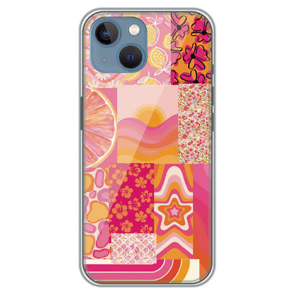 Tropical Pink Collage - Printed Silicone Case for Apple iPhone 13