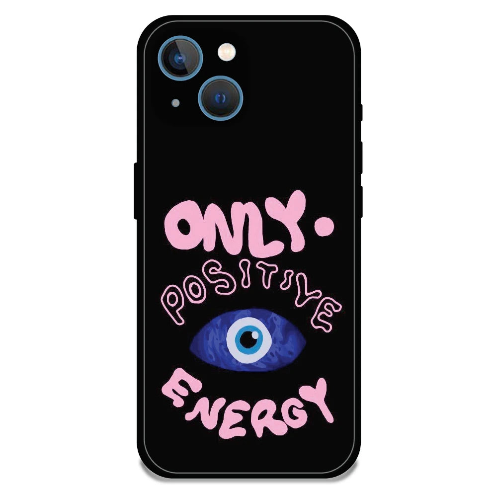 Only Positive Energy Evil Eye - Glossy Metal Silicone Case For Apple iPhone 13