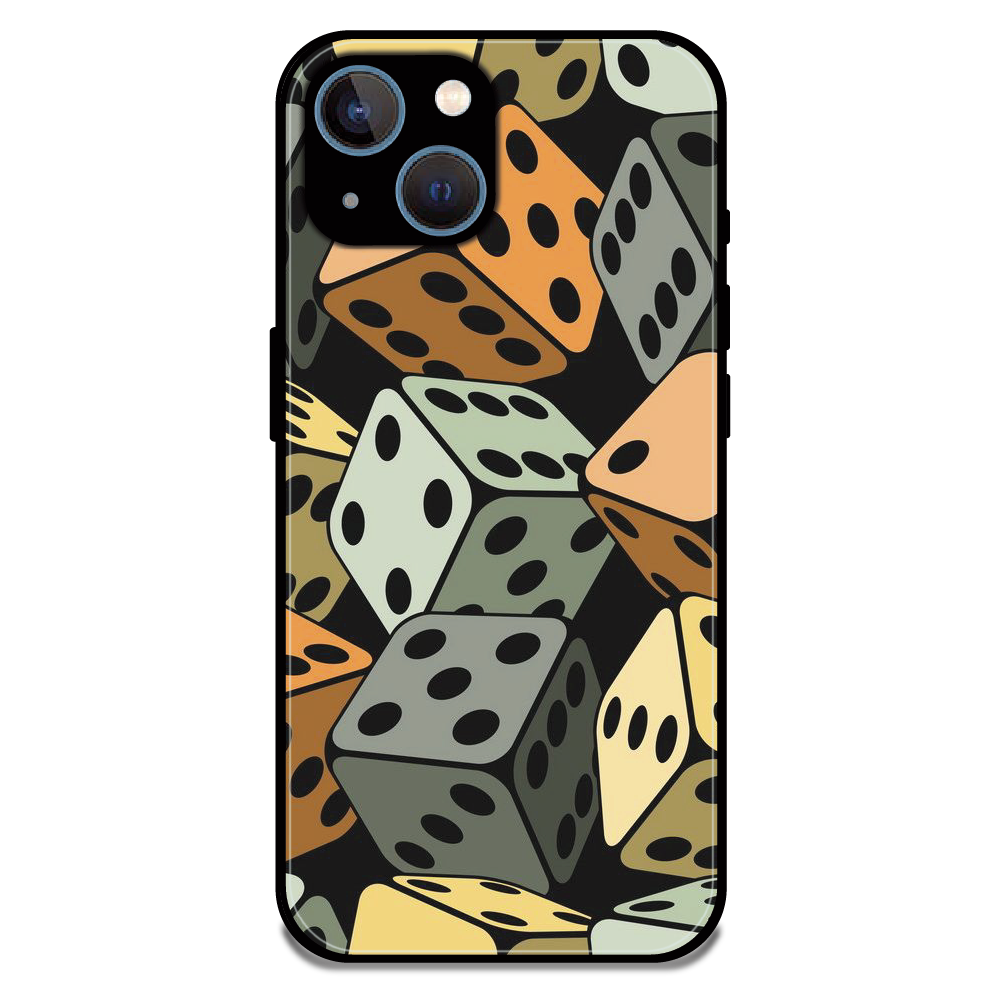 Dice - Glossy Metal Silicone Case For Apple iPhone 13