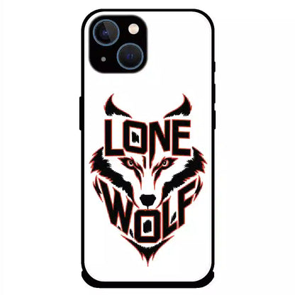 Lone Wolf Power Art - Glossy Metal Silicone Case For Apple iPhone 13
