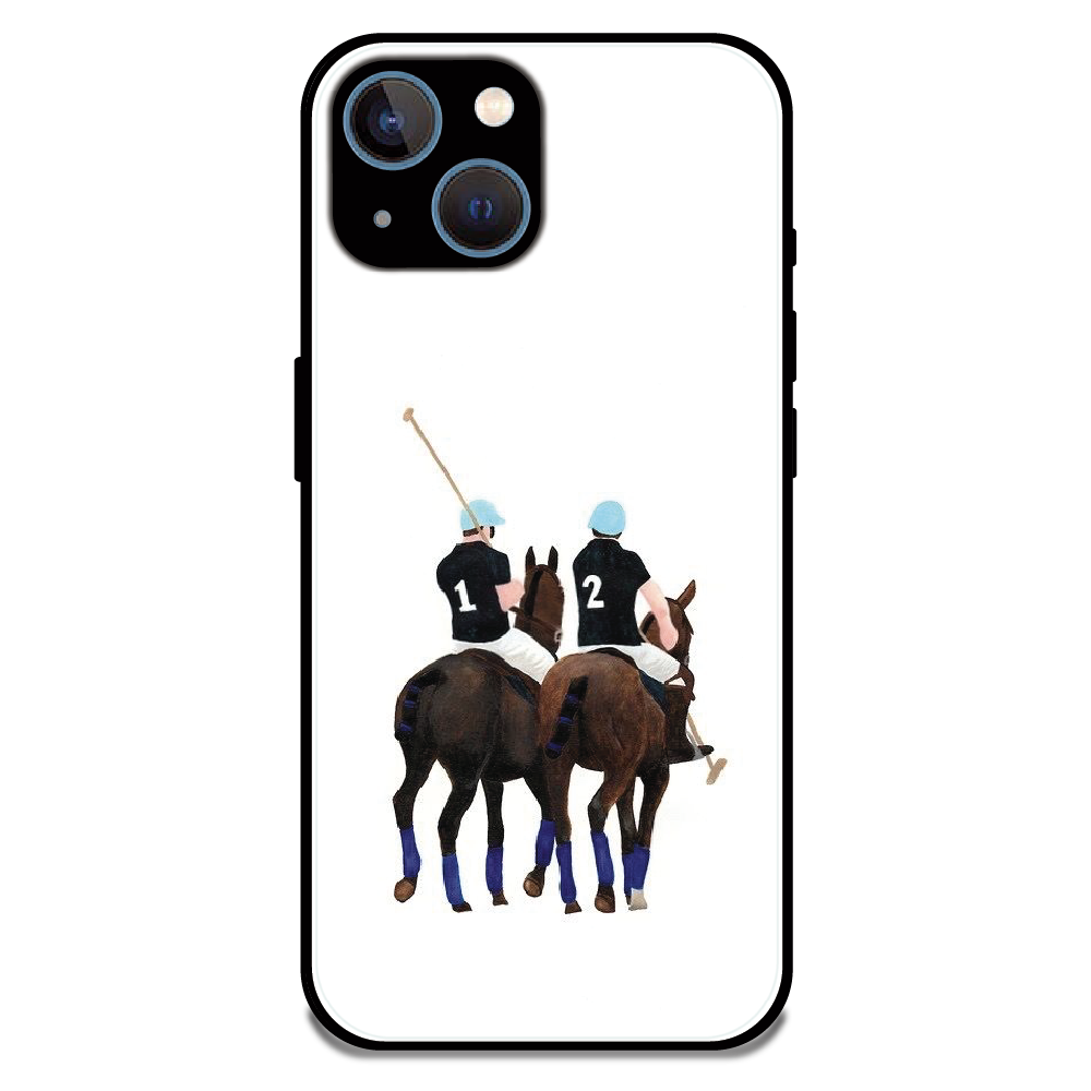 Polo Riders - Glossy Metal Silicone Case For Apple iPhone 13