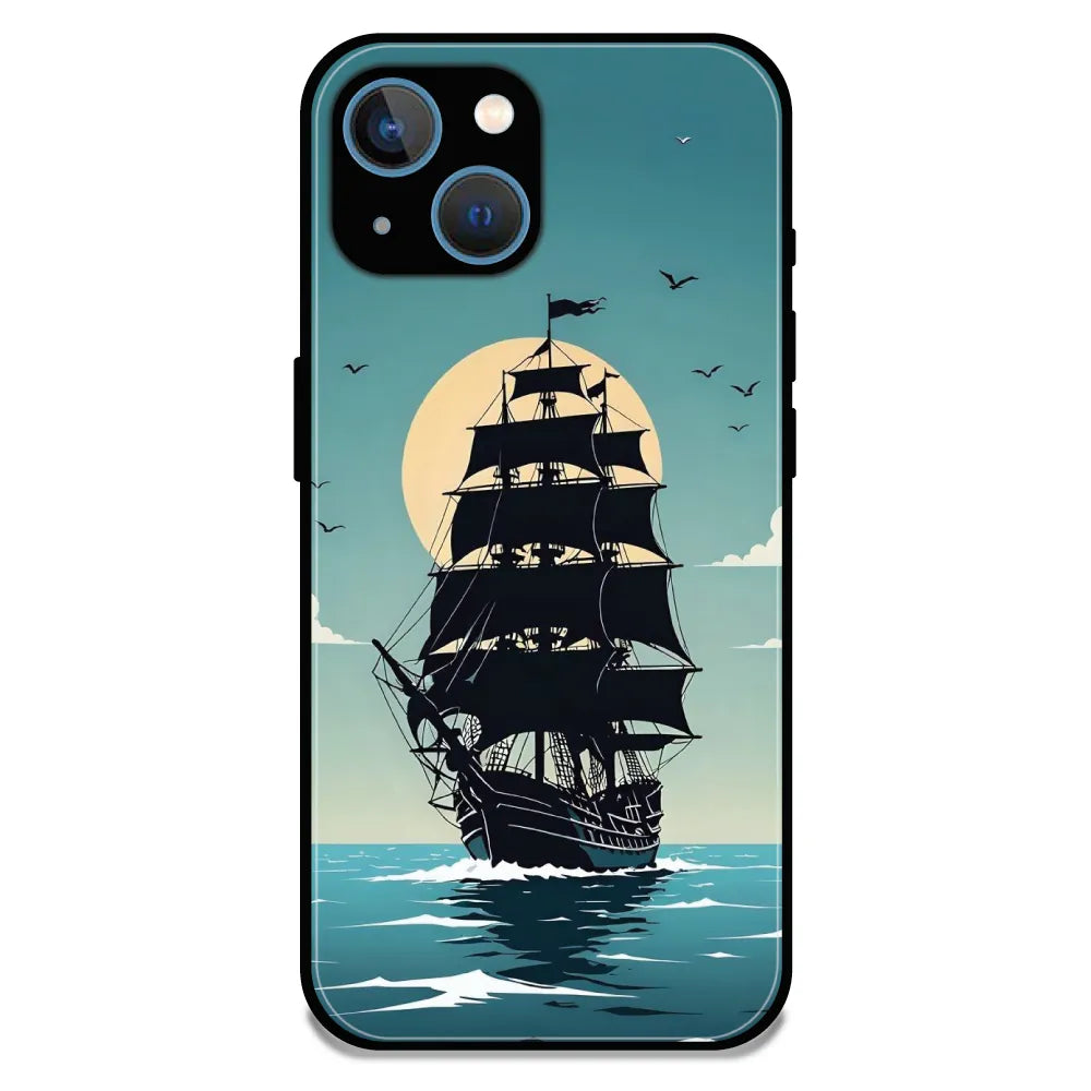Nautical Sea Adventure - Glossy Metal Silicone Case For Apple iPhone 13
