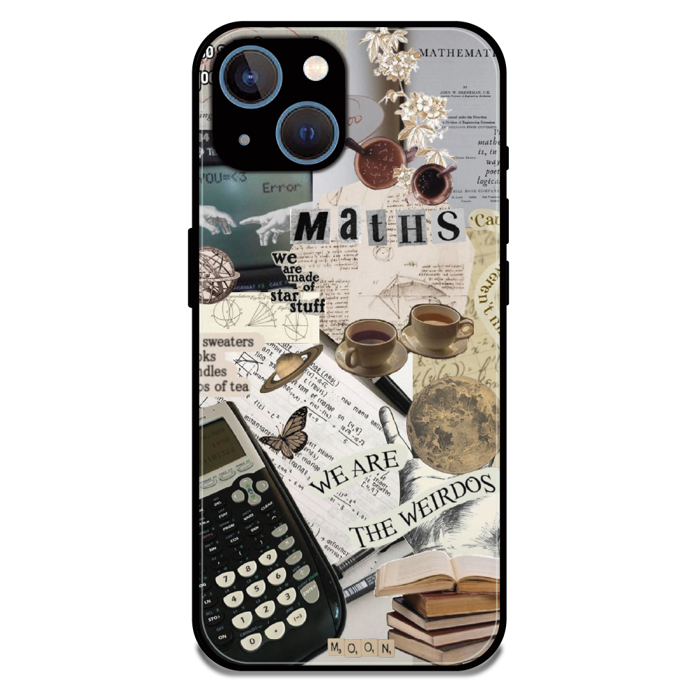Study Vibes Maths - Glossy Metal Silicone Case For Apple iPhone 13