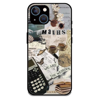 Study Vibes Maths - Glossy Metal Silicone Case For Apple iPhone 13