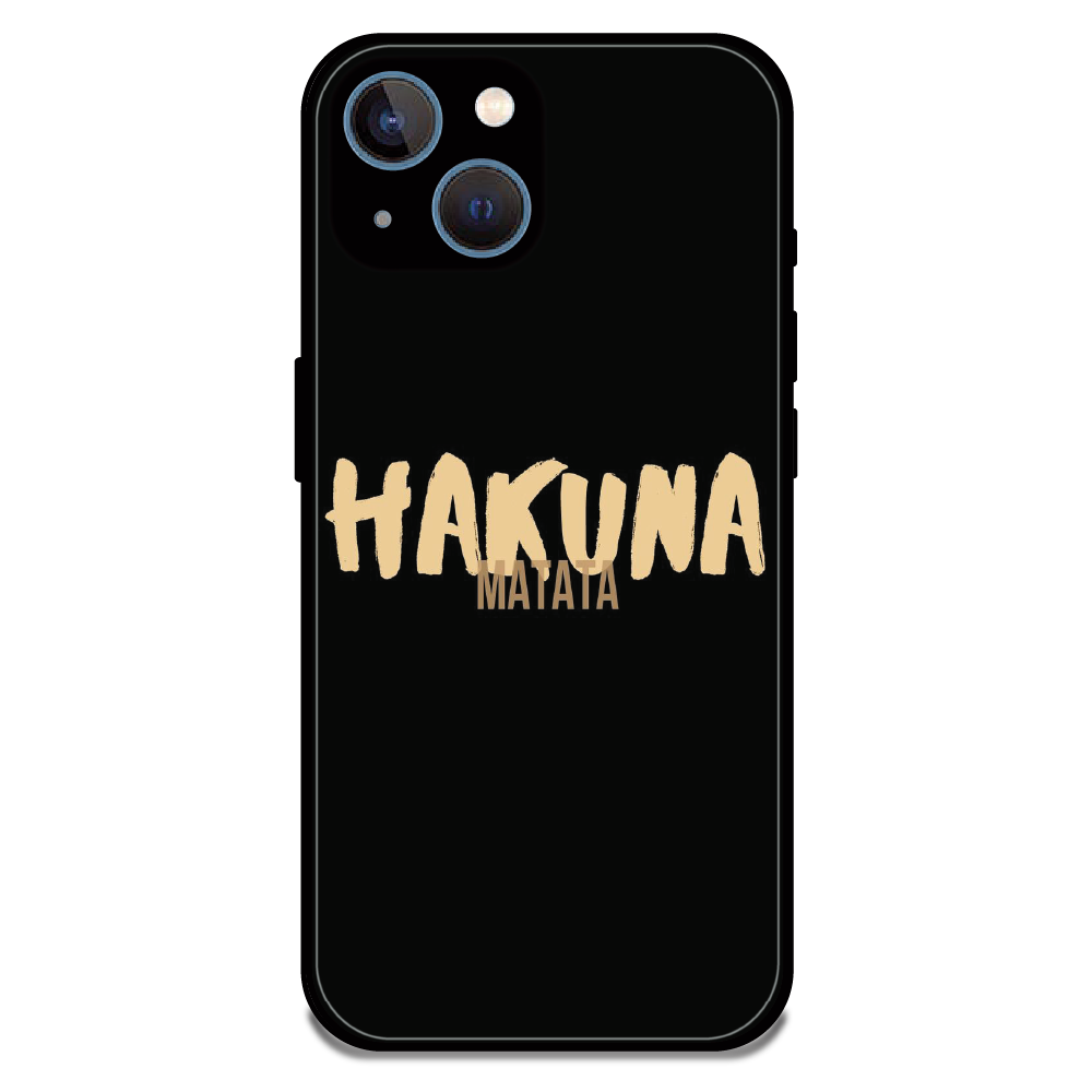 Hakuna Matata Quote - Glossy Metal Silicone Case For Apple iPhone 13