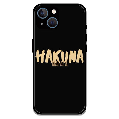 Hakuna Matata Quote - Glossy Metal Silicone Case For Apple iPhone 13