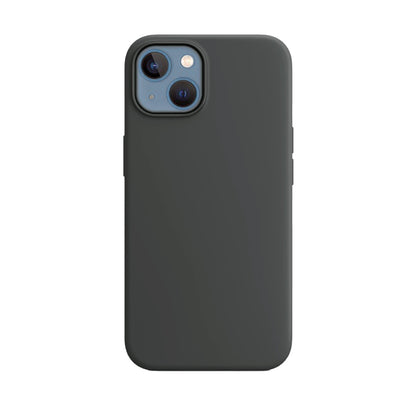 Black Liquid Silicone Case For Apple iPhone Models