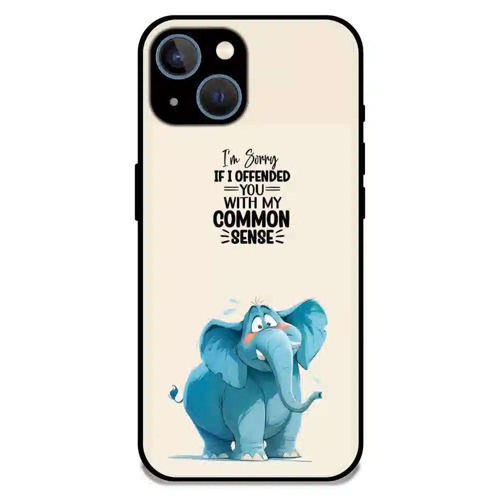 Sarcastic Elephant Quote - Glossy Metal Silicone Case For Apple iPhone 13