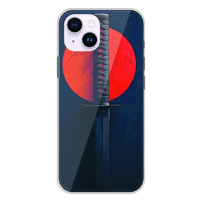 Katana Minimal Japanese Aesthetic - Printed Silicone Case For Apple iPhone 14