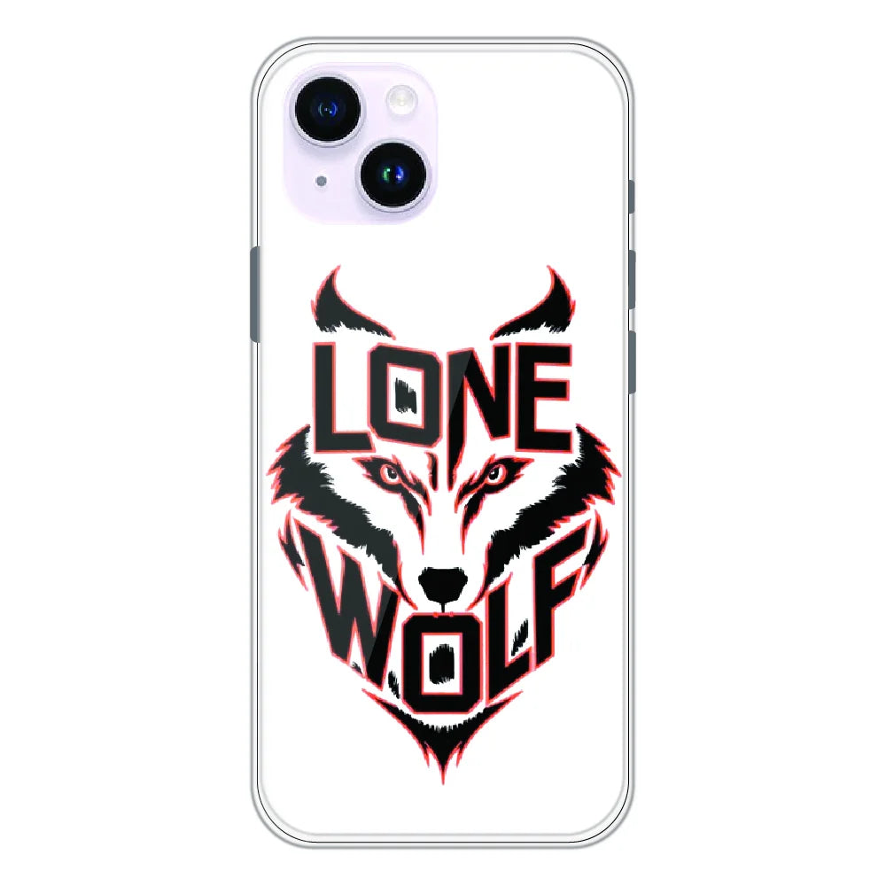 Lone Wolf Power Art - Printed Silicone Case For Apple iPhone 14
