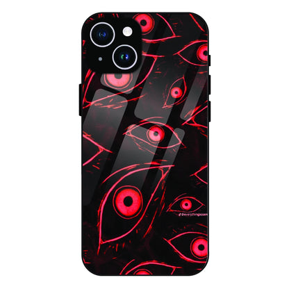 Crimson Eyes Chaos - Glass Case For Apple iPhone 14