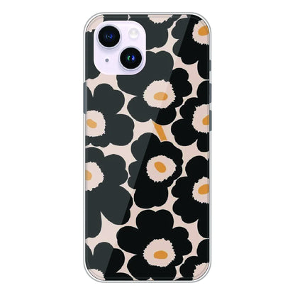 Bold Black Daisy Bloom - Printed Silicone Case For Apple iPhone 14