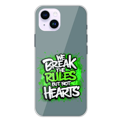 Break the Rules Quote - Printed Silicone Case For Apple iPhone 14