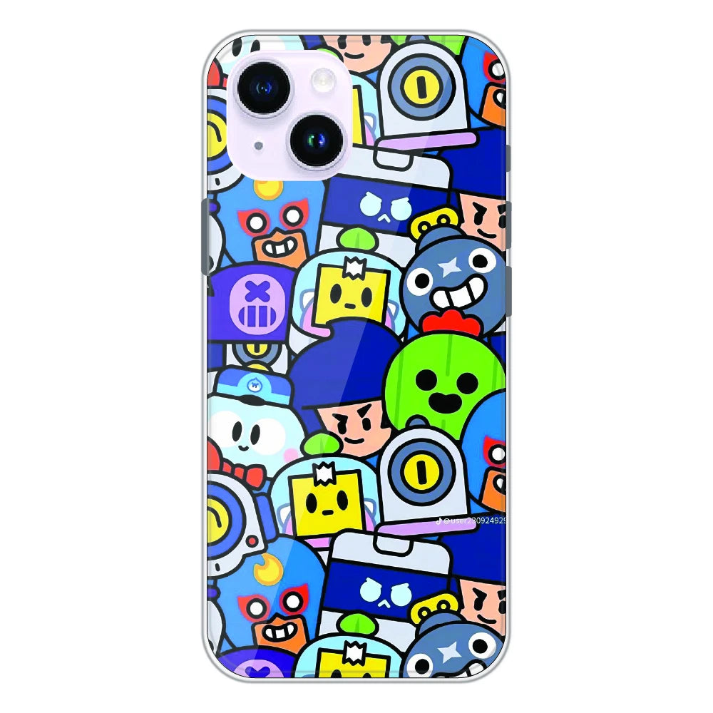 Cartoon Gamer Chaos - Printed Silicone Case For Apple iPhone 14