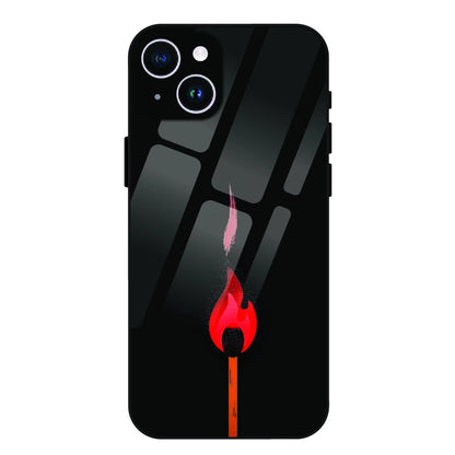 Burning Match - Glass Case For Apple iPhone 14 Plus