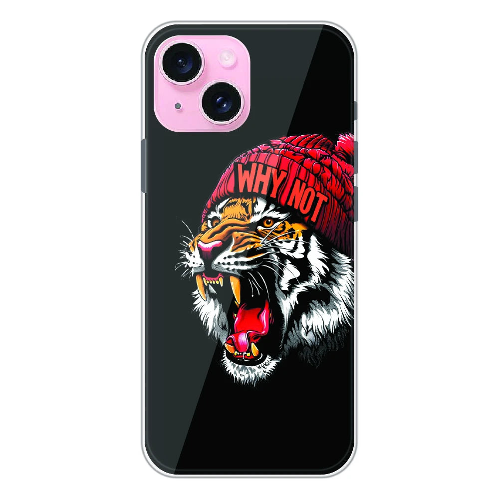 Why Not Tiger Street Art - Printed Silicone Case For Apple iPhone 14 Plus