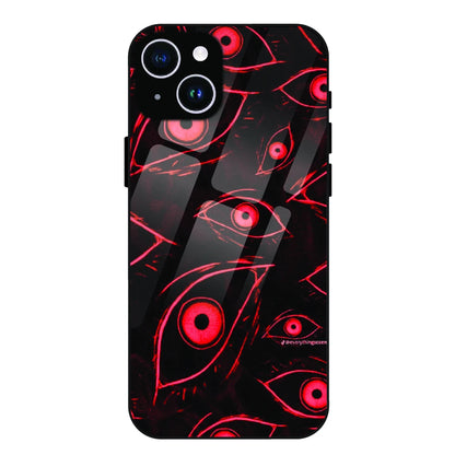 Crimson Eyes Chaos - Glass Case For Apple iPhone 14 Plus