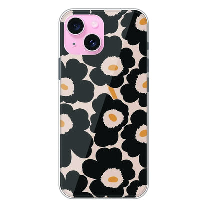 Bold Black Daisy Bloom - Printed Silicone Case For Apple iPhone 14 Plus
