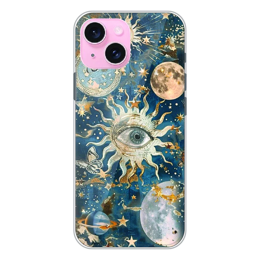 Mystic Cosmic Eye Galaxy - Printed Silicone Case For Apple iPhone 14 Plus