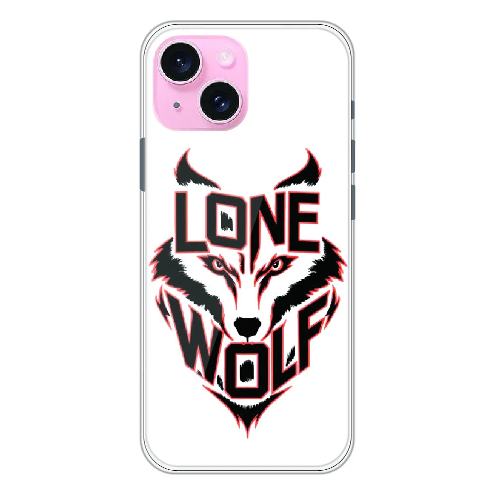 Lone Wolf Power Art - Printed Silicone Case For Apple iPhone 14 Plus