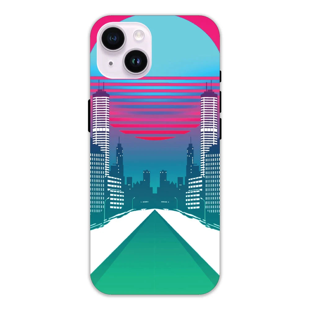 Citylight Synthwave Apple Hard Case Apple iPhone 14 Plus Models