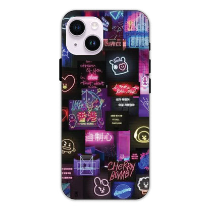 Neon Collage Hard Case Apple iPhone 14 Plus Models