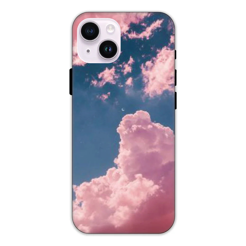 Pink and Blue Sky Hard Case Apple iPhone 14 Plus Models