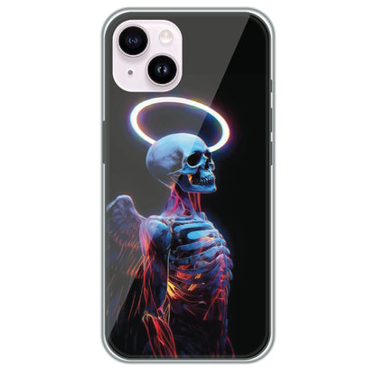 Angel Skeleton - Printed Silicone Case for Apple iPhone 14 Plus