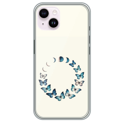 Butterfly Moon Cycle - Printed Silicone Case for Apple iPhone 14 Plus