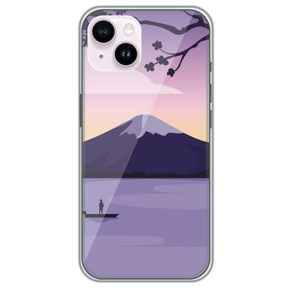 Fuji Twilight - Printed Silicone Case for Apple iPhone 14 Plus