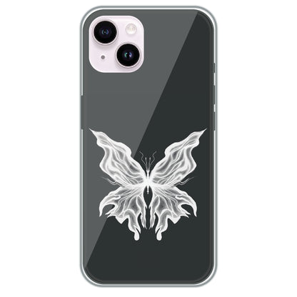 Ghost Butterfly - Printed Silicone Case for Apple iPhone 14 Plus