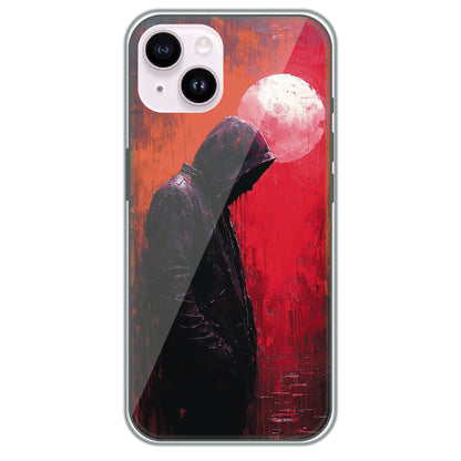 Hooded Silhouette - Printed Silicone Case for Apple iPhone 14 Plus