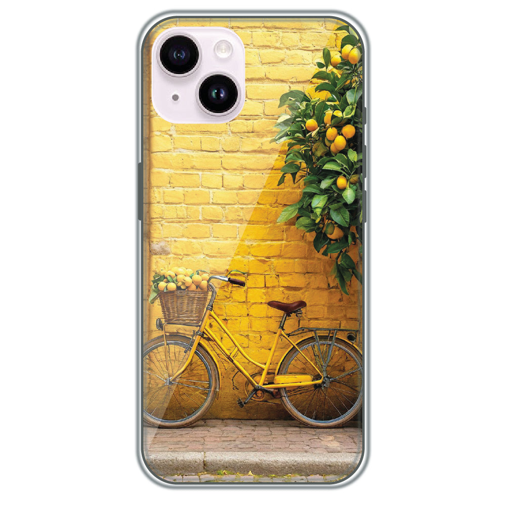 Lemon Grove Bicycle - Printed Silicone Case for Apple iPhone 14 Plus