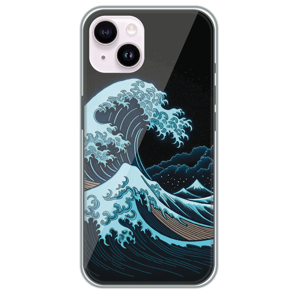 Midnight Tsunami - Printed Silicone Case for Apple iPhone 14 Plus