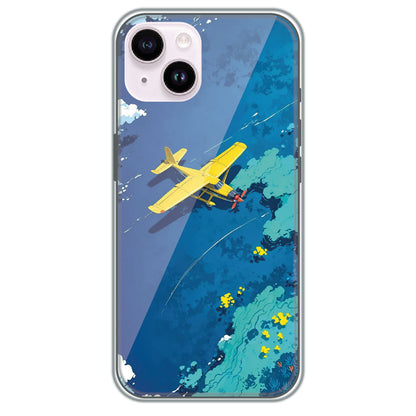 Seaplane Over Reef - Printed Silicone Case for Apple iPhone 14 Plus