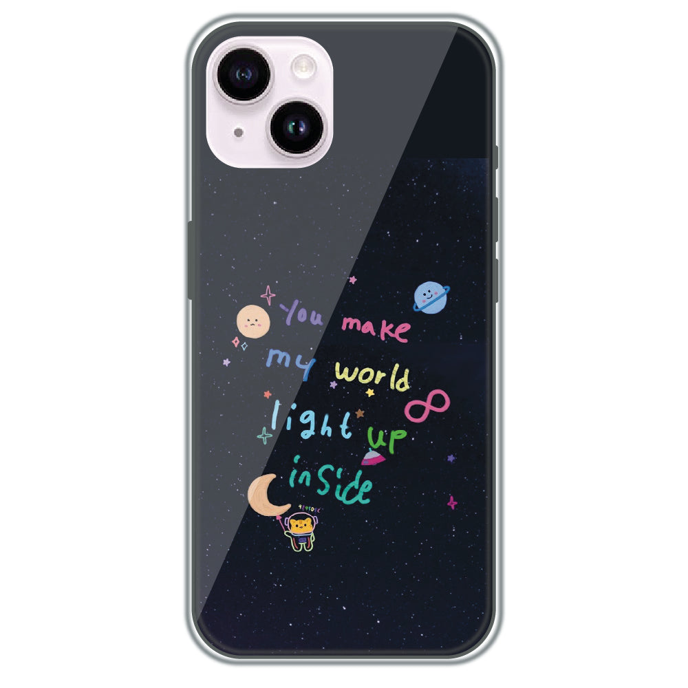 Starlight Love Note - Printed Silicone Case for Apple iPhone 14 Plus