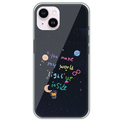 Starlight Love Note - Printed Silicone Case for Apple iPhone 14 Plus
