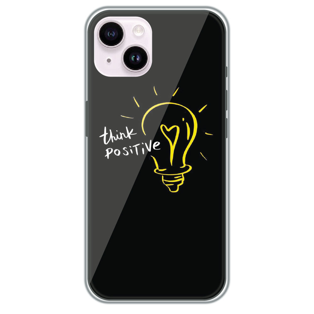 Think Positive - Printed Silicone Case for Apple iPhone 14 Plus