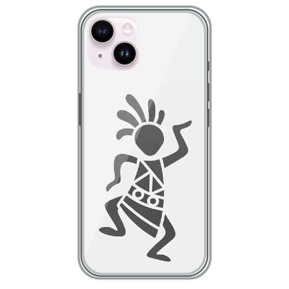 Tribal Dancer - Printed Silicone Case for Apple iPhone 14 Plus