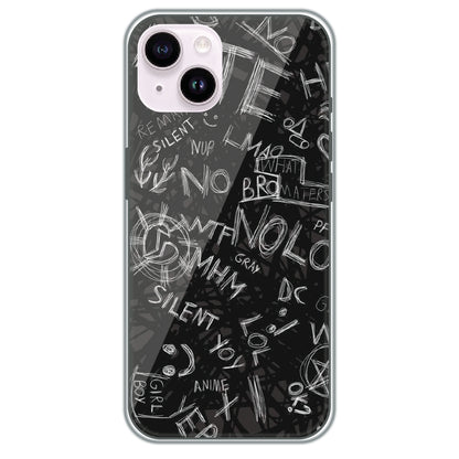 Urban Scribble Notes - Printed Silicone Case for Apple iPhone 14 Plus