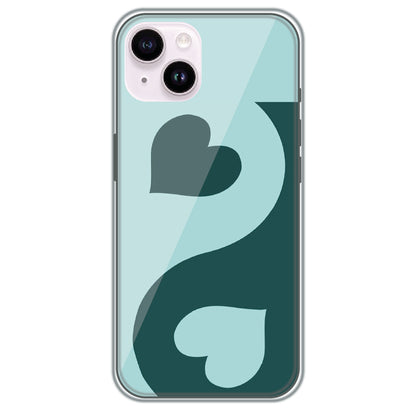 Yin Yang Hearts - Printed Silicone Case for Apple iPhone 14 Plus