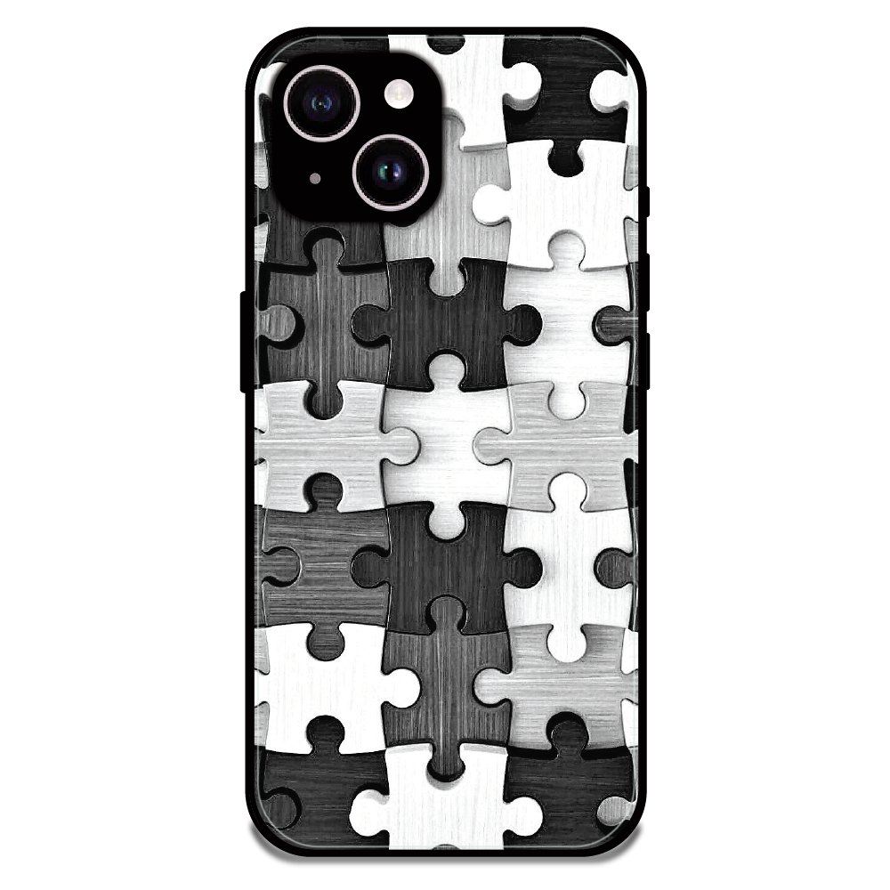 Maze - Glossy Metal Silicone Case For Apple iPhone 14 Plus