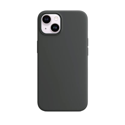 Black Liquid Silicone Case For Apple iPhone Models